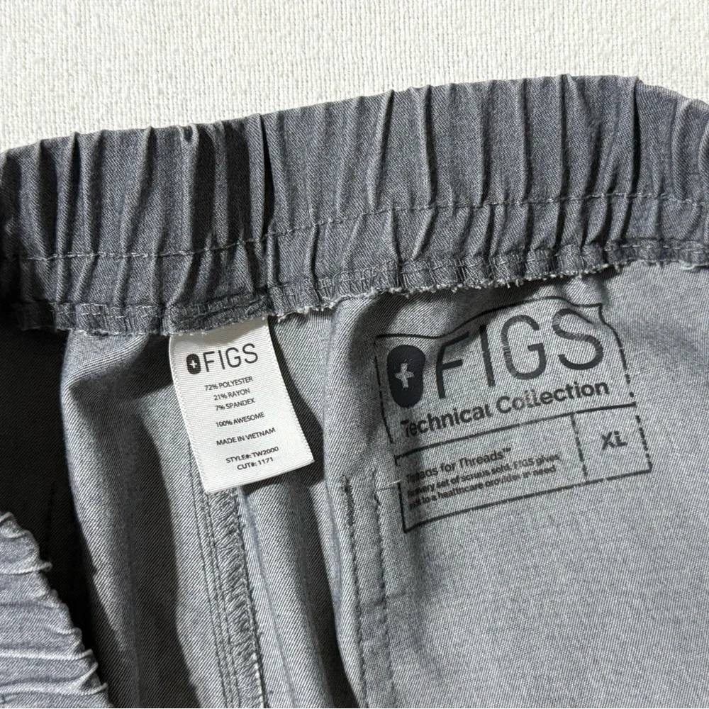 FIGS High Rise Yola Skinny Women's‎ XL Pants Cargo Scrubs Gray TW2000 *FLAW
